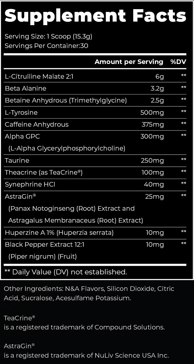 Cold Start Pre-Workout